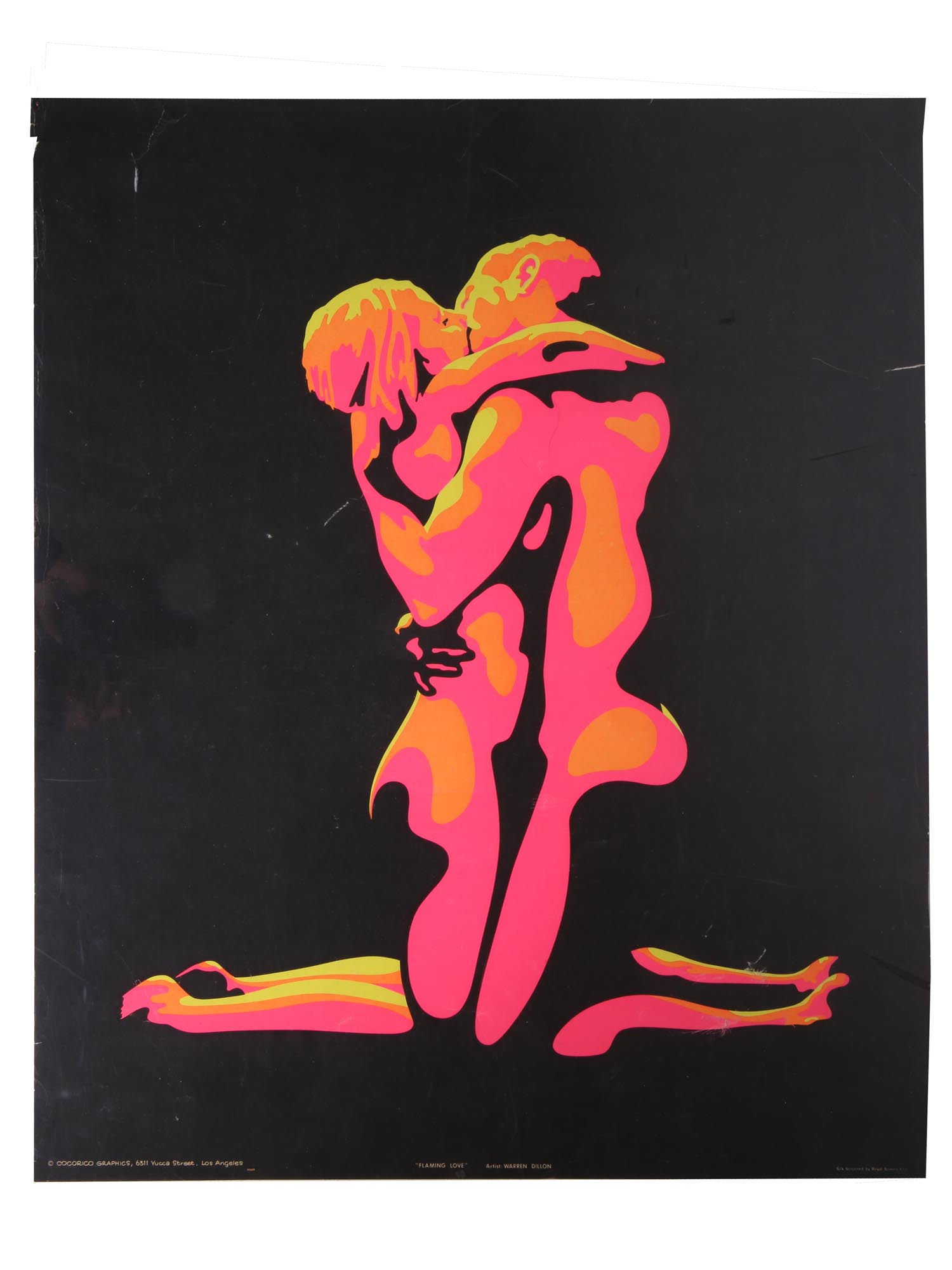 AMERICAN SILK SCREEN POSTER LOVE BY WARREN DILLON